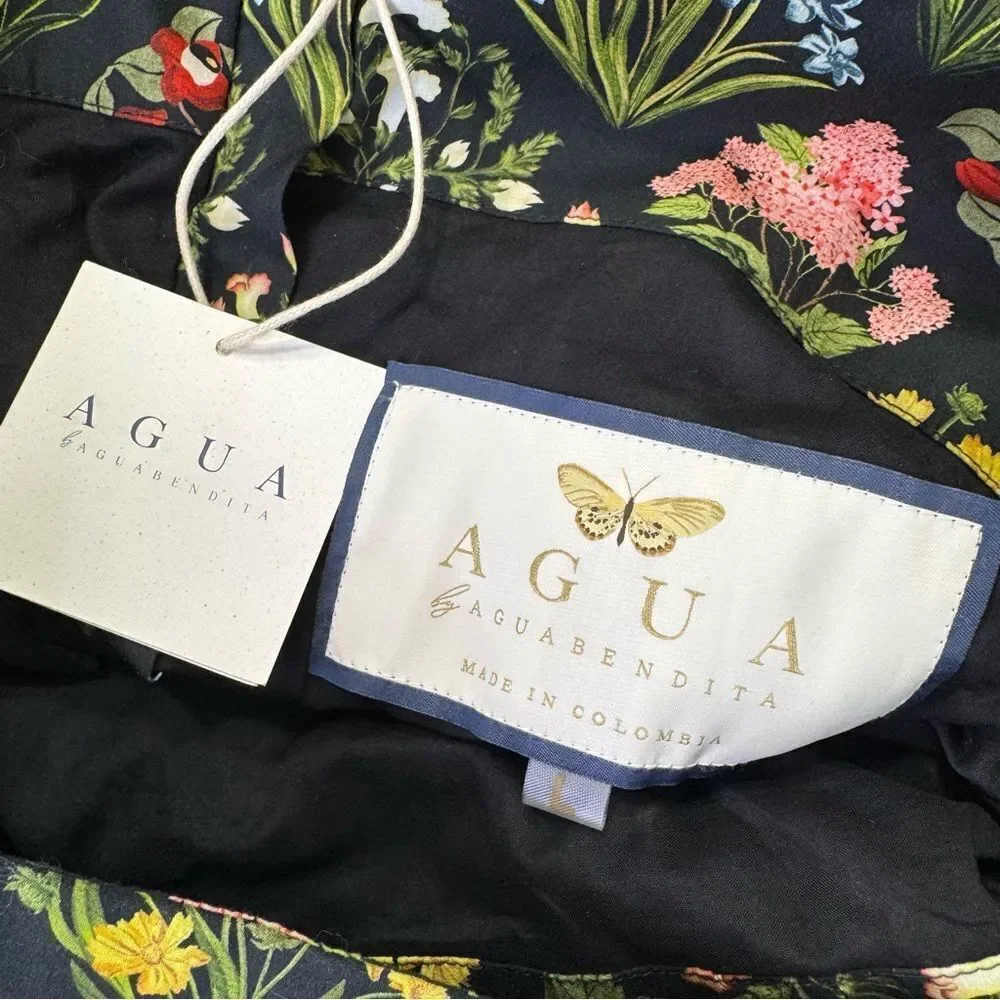 NEW Agua by Agua Bendita Caramelo Magdalena Noche Mini Dress Large - Picture 9 of 13